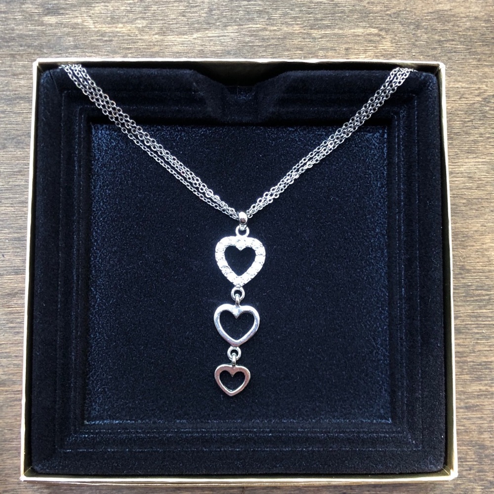 HEART RHINESTONE NECKLACE *NEW*